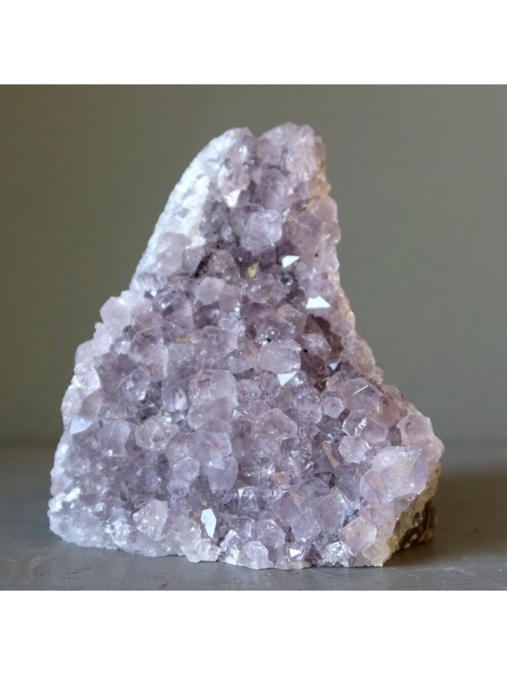 Amethyst Geode Purple Sparkling Crystal Cluster 5 inch